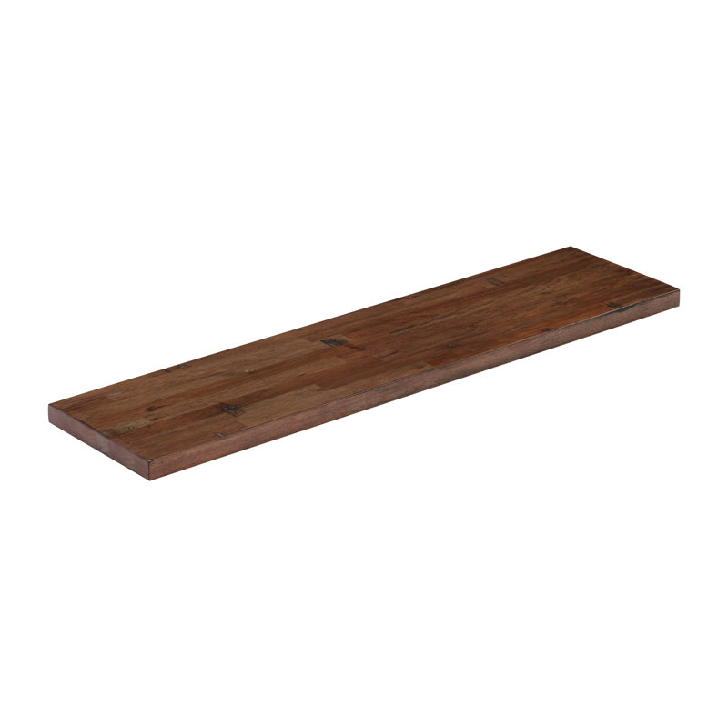 Bois massif teint noyer eucalyptus Heikes, H 1,5 po x l 96 po x P 12 po