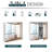 Kleankin Bathroom Mirrored Cabinet