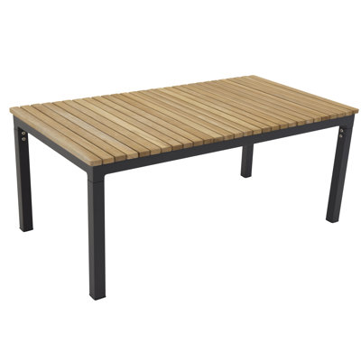 Salvador Rectangular Metal Outdoor Dining Table , 110cm cm W 60cm cm D