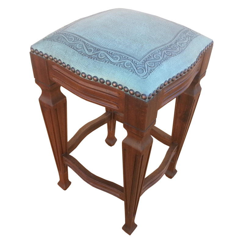 Zorro Bar & Counter Stool, Turquoise, Bar Stool (30" Seat Height)