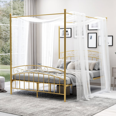Jasalyn Metal Canopy Bed