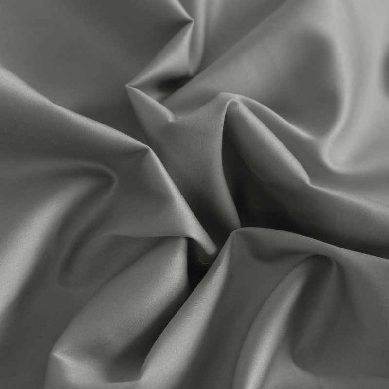 Cotton Sham Set, Dark Gray, Queen
