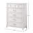 Grey 5-Drawer Chest with Spacious Storage and Modern Design, Perfect for Organizing and Enhancing Your Bedroom.-1722404239
