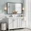 Aevar Tempered Glass and Aluminum Alloy Framed French Cleat Mounted Wall Mirror with 5-Year Warranty-409025046-422919938