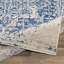 Tapis oriental bleu marine pur / gris clair Hillsby-25568621