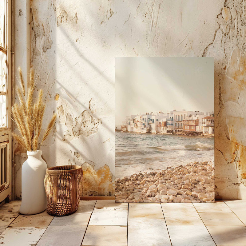 Mykonos Morning, impression sur toile roulée, H 18 po x l 12 po x P 1,25 po, Toile tendue