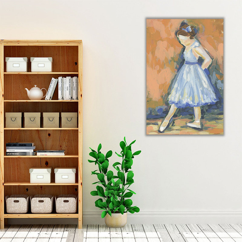 Colorful Dancer II - reproduction d'art sur toile, H 36 po x l 24 po