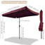 Parasol en porte-à-faux 78,74 po Sofiya-95763358