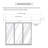 Embroidered Chiffon 3-Panel Single Rail Panel Track Extendable 28"-43"W x 91.4"H, Panel width 15.75"