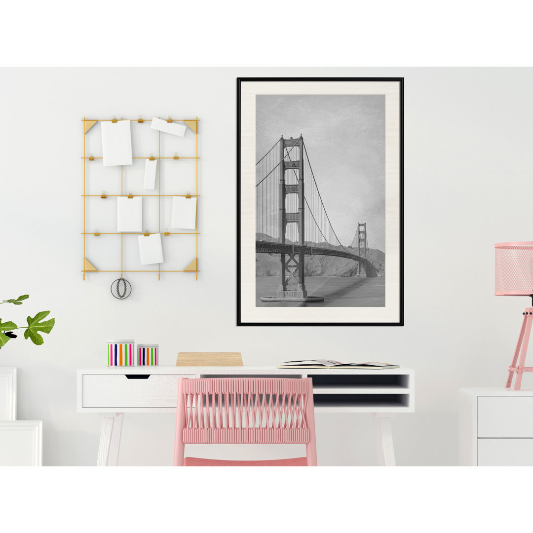 Brücke in San Francisco II - Bilderrahmen Fotodruck auf Papier