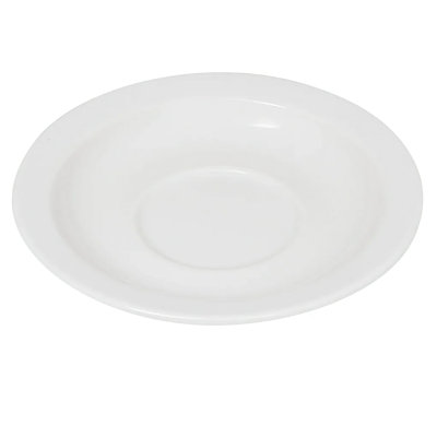 GET SU-4-DW Melamine Saucer for Espresso Cup, 4.5", White (Set of 12)