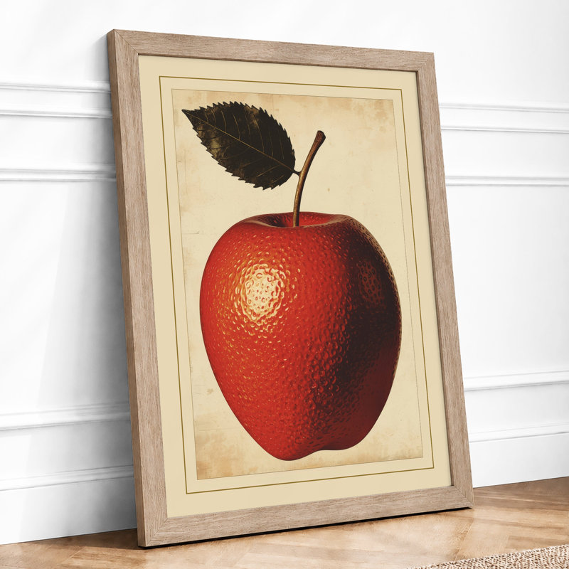 Apple Study Botanical - Print, A1 - 84.1 x 59.4 cm, Oak