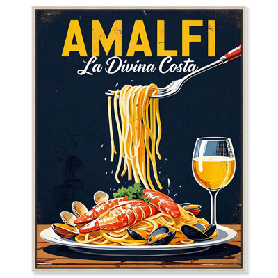 «Pasta and fruits de mer», reproduction d'art sur toile par Art Remedy