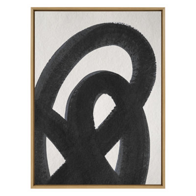 Reproduction d'art sur toile encadrée, "Japon noir" par Rocket Jack