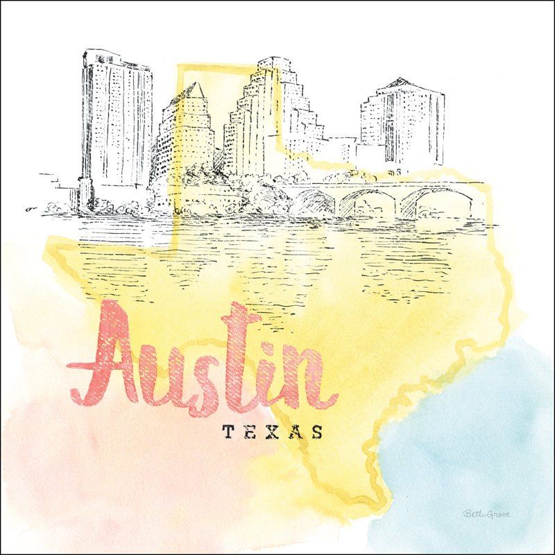 US Cities V by Beth Grove - Wrapped Canvas Art Prints, 30cm H x 30cm W x 3.8cm D