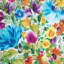 «Zinnias», reproduction sur toile-29170701-72775302-72775297