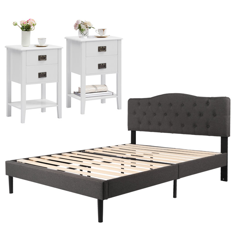 Ensemble de chambre à coucher Miramontes, Complète, Blanc