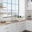 Comptoir en bois d'acacia brut de 4 pi / 50 po Ebern Designs