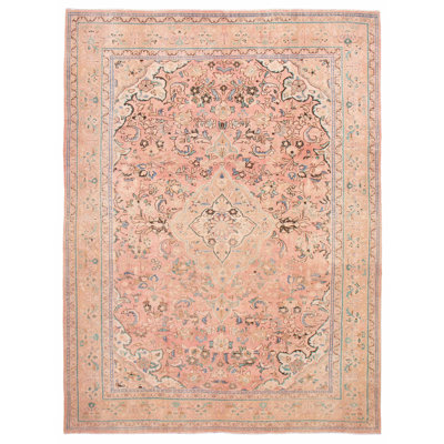 Waaris One-of-a-Kind 9'7" X 13'0" 1990s Wool Area Rug in
