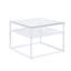 60cm Glass Top Console Table-1949207467