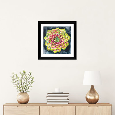 « succulent rosette iii », reproduction sur toile