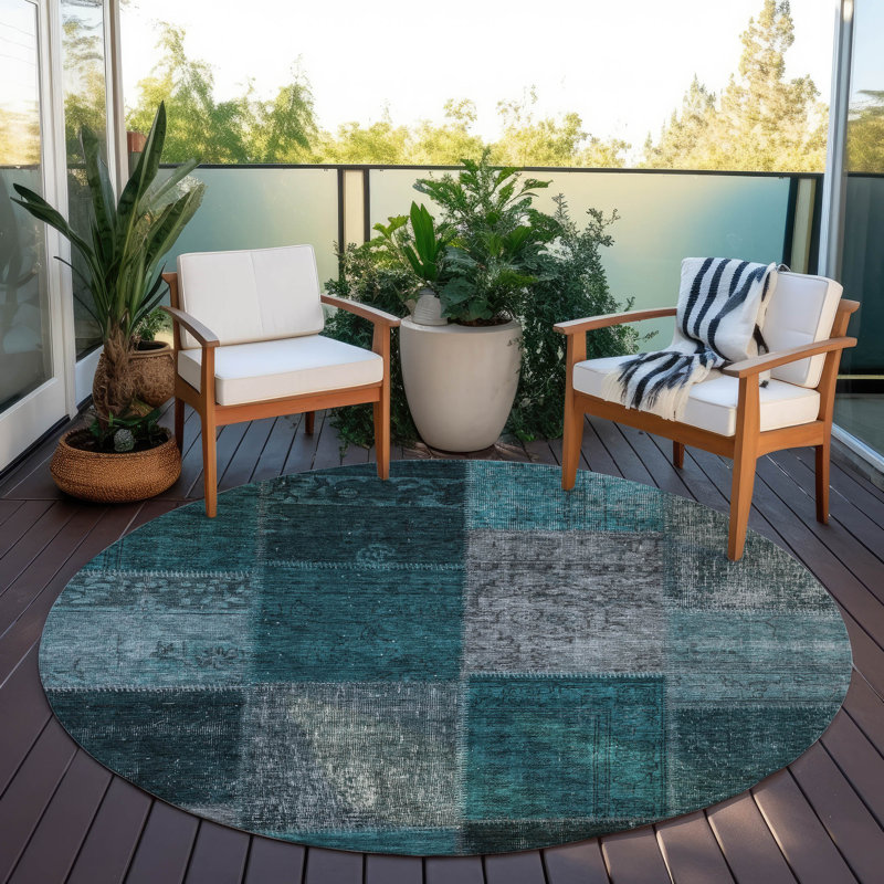 Tapis intérieur / extérieur Ayush, Rond 8 pi