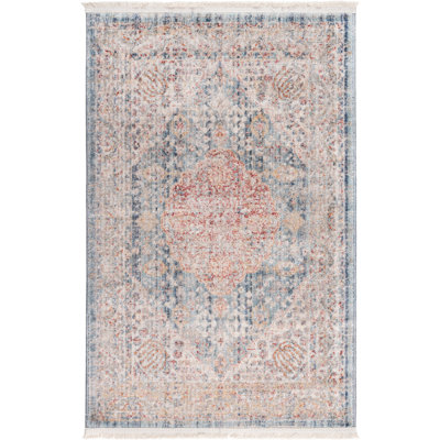 Tapis bleu / beige Earleen