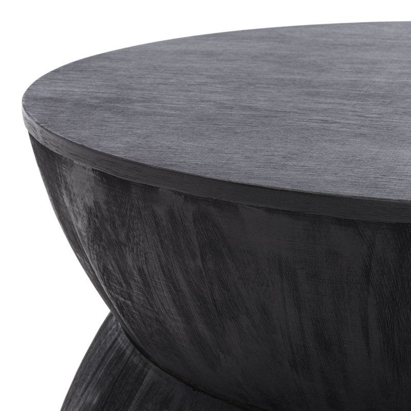 Fudo Round Coffee Table, Black