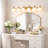 6 - Light Dimmable Vanity Light with Frosted Glass Shades-903400097