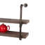 Wakefield Wall Shelf twin pack with pipe design brackets