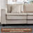 76.6" Corduroy Loveseat Cloud Sofa With Plush For Living Room-1017953621
