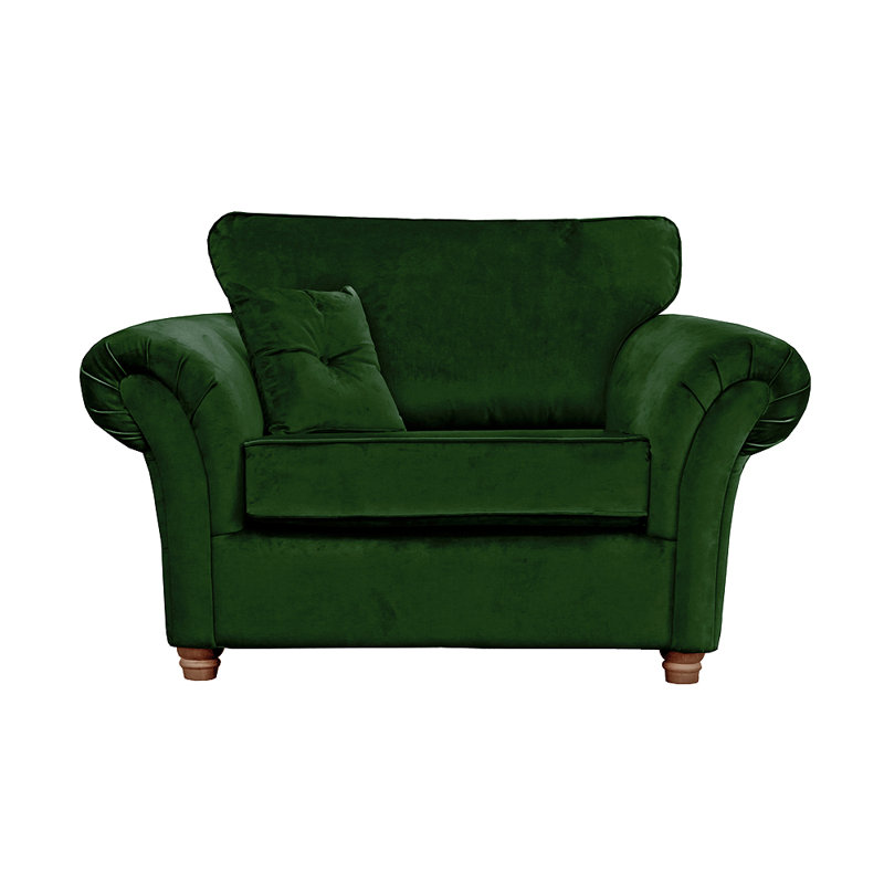 Lila 2 Seater Velvet Sofa, Emerald Green