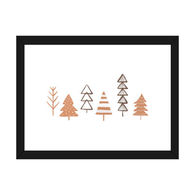 «Winter Trees Illustration» par Orara Studio - Reproduction d'art sur toile encadrée