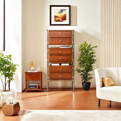Armoire de rangement multi-rôle de style Wabi-sabi