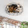 Jernisha 19" Caged Enclosed Low Profile Ceiling Fan with Lights and Remote Control