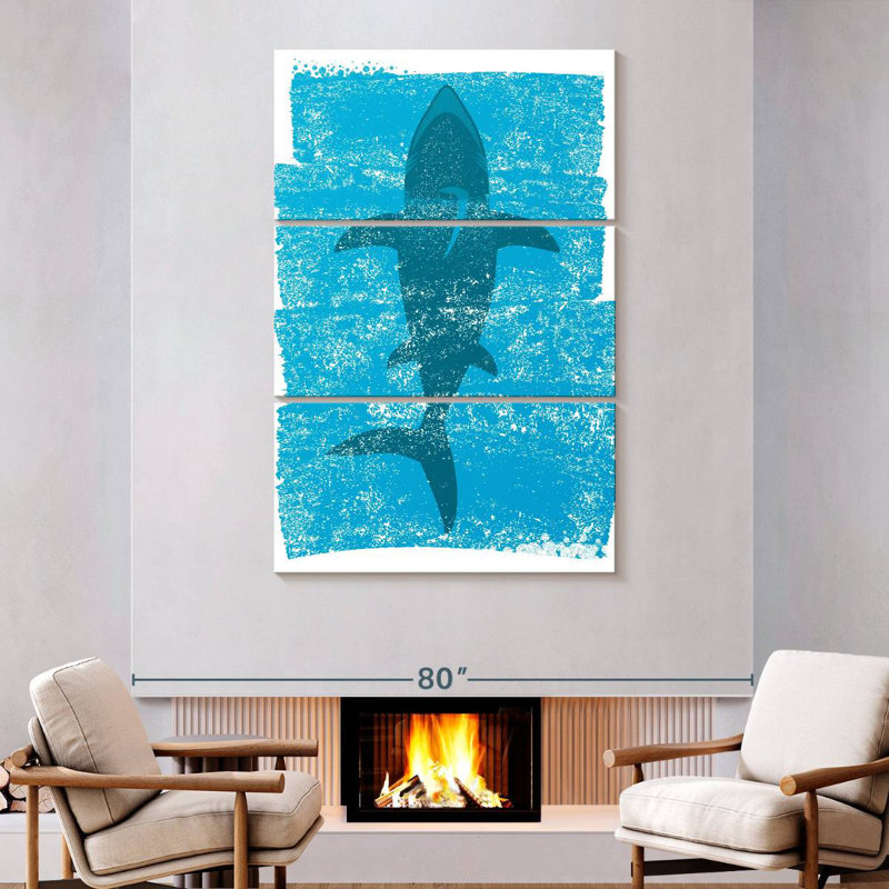 Brampt Simple Shark, 74" H x 48" W
