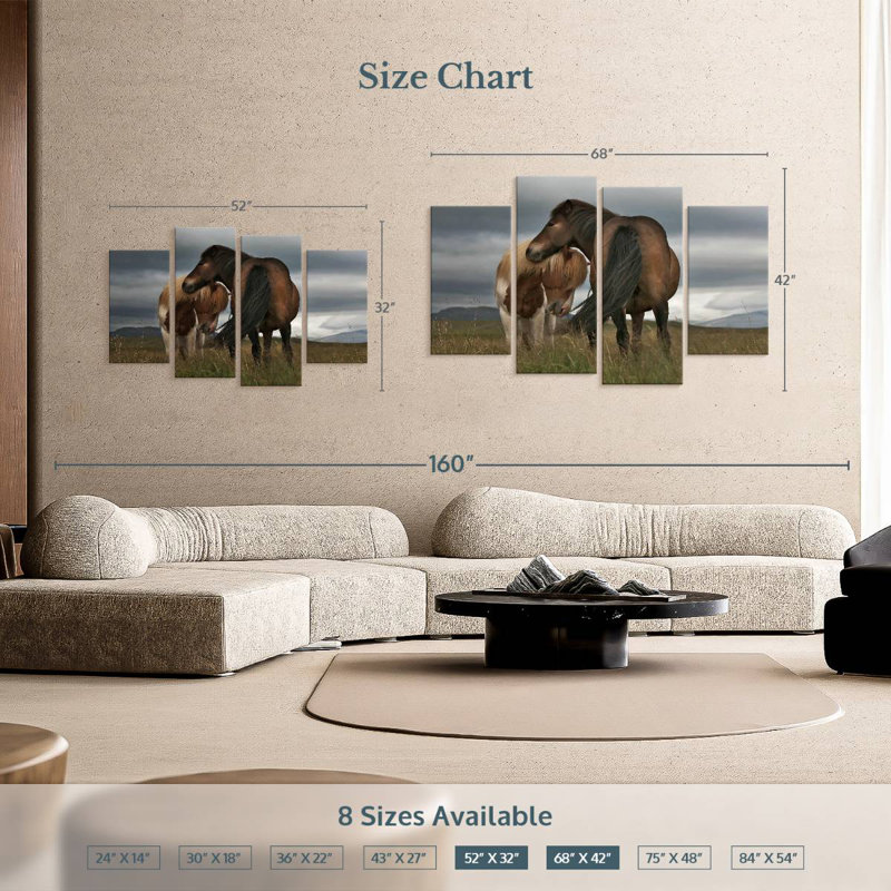 Brampt Free Iceland Pony, 32" H x 52" W
