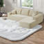 Canapé modulaire confortable de 104 po, tissu moelleux, style moderne pour la maison