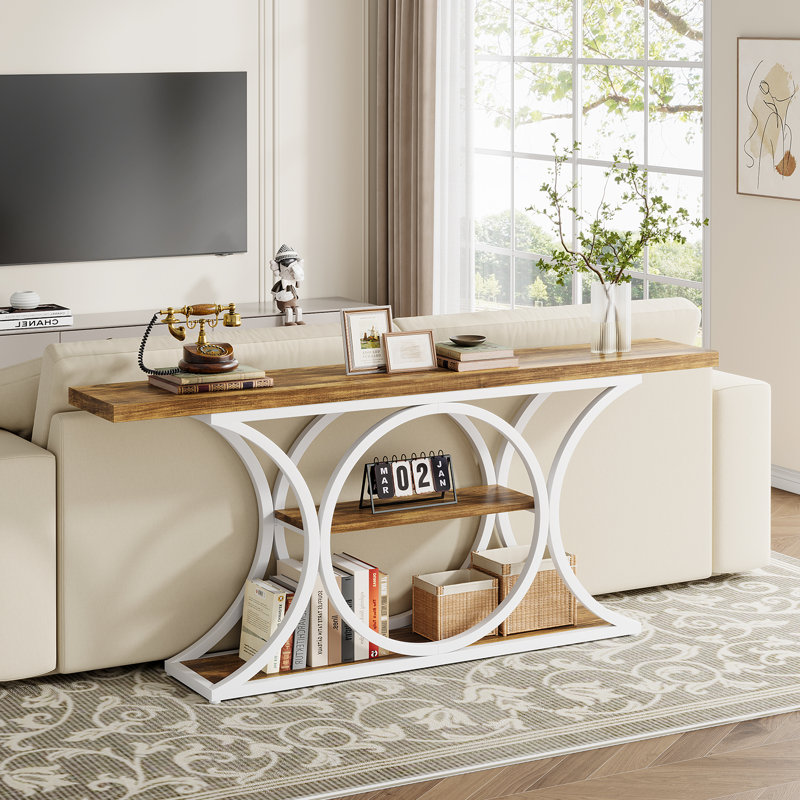  62.99" Console Table, Couch Table Behind Sofa, Long Entryway Table, Sofa Console Table, Narrow Console Table, Hallway Table For Entryway Living Room