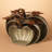 Set of 3 Metal Hammered Pumpkins Autumn and Thanksgiving Décor