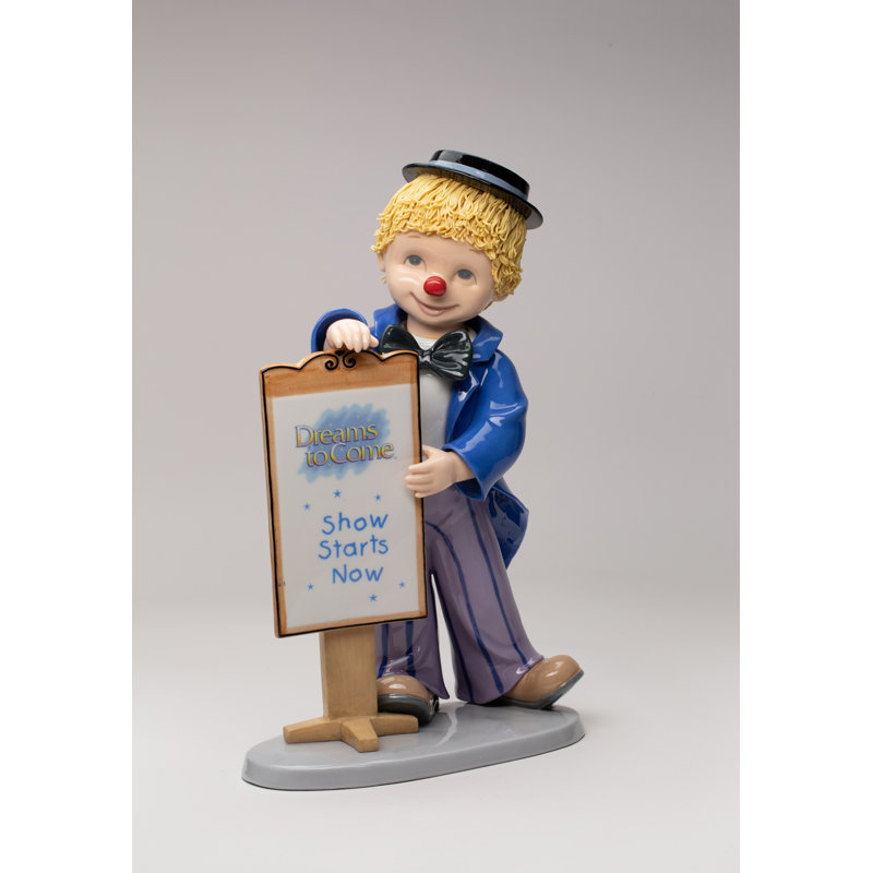 Figurine clown en porcelaine