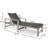 Eyvah Outdoor Wood Chaise Lounge