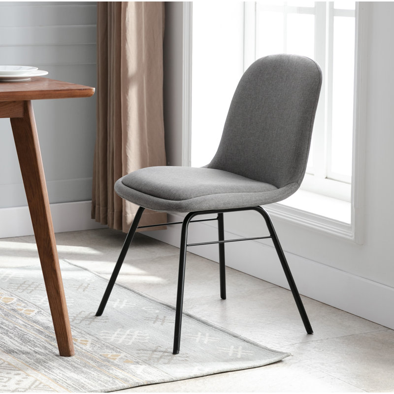 Chaise d'appoint rembourrée gris anthracite Westboro