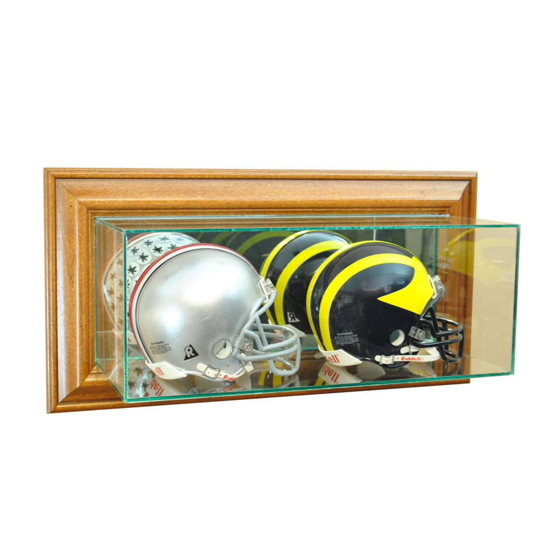 Perfect Cases And Frames 19'' W 7'' D Football Glass Hat / Helmet Case Perfect Cases and Frames 