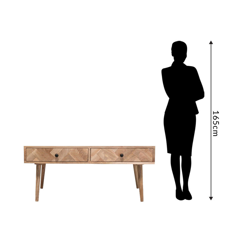 Dorinda Solid Wood Four Leg Coffee Table