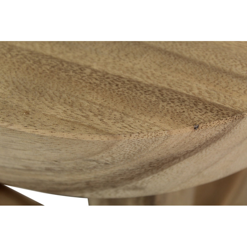 Hayfork Bally Solid Wood Accent Stool