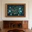 «Glowing Blue Flowers and Vines in Dark Forest», art mural sur toile-132529510