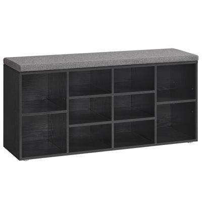 Adara Linen Blend Upholstered Storage Bench