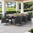 Morphis 8 - Person Acacia Wicker Patio Dining Set with Rectangular Table , Cushions Included-1022646813