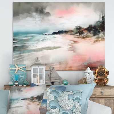 «Ocean's Embrace V», reproduction sur toile encadrée